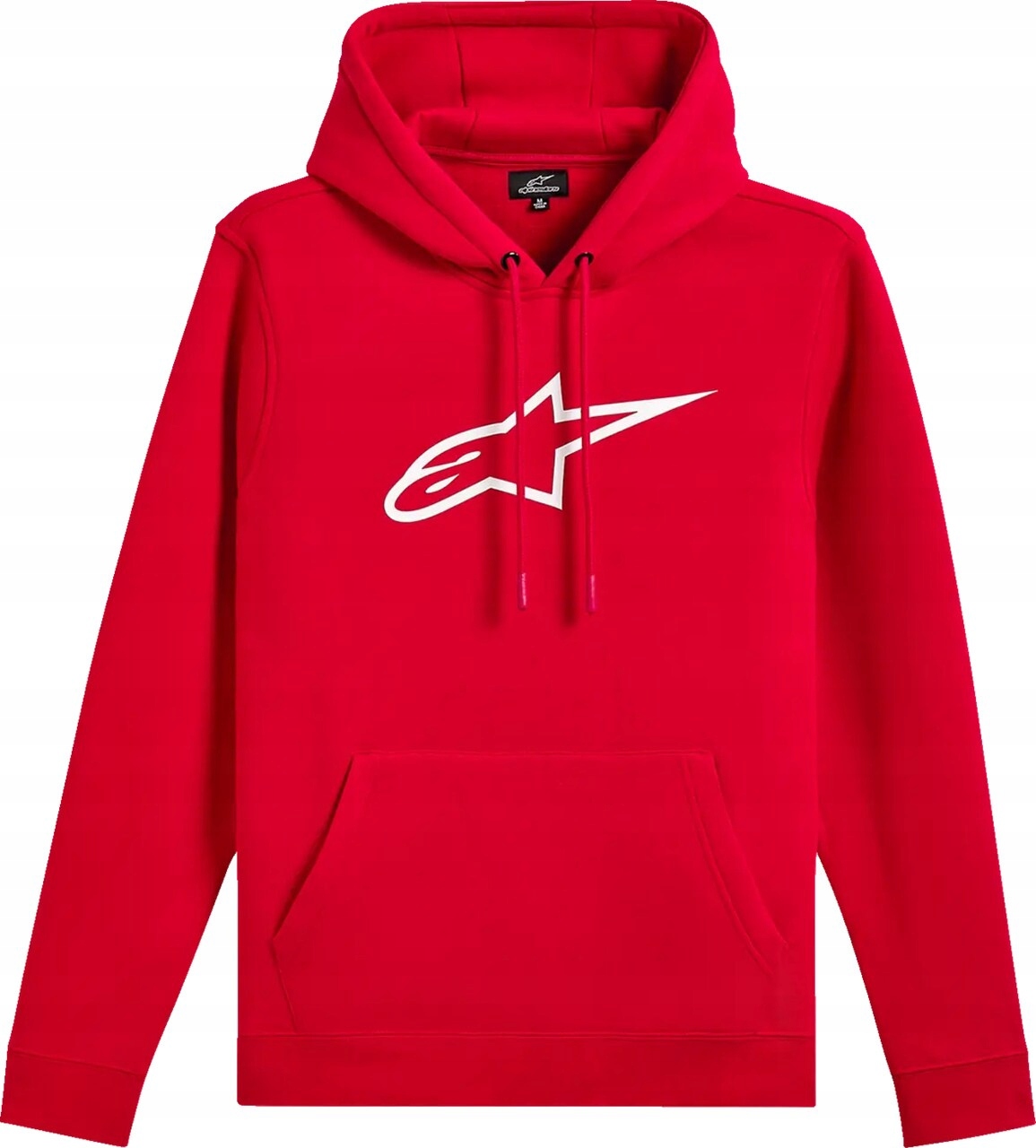 Mikina s kapucňou Alpinestars Ageless V3 červená/biela XL