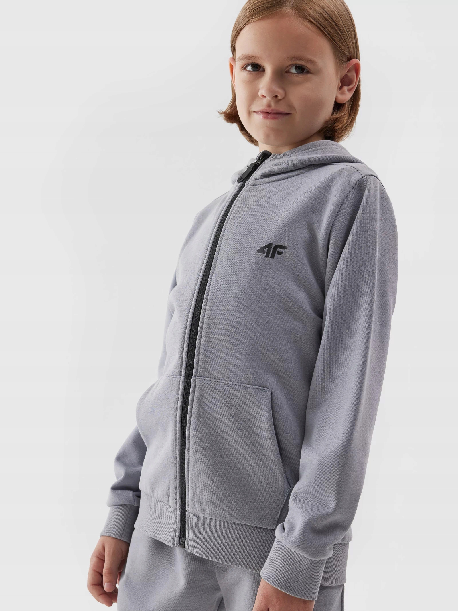 4F BLUZA CHŁOPIĘCA DRESOWA SPORTOWA Z KAPTUREM ROZPINANA Marka 4F