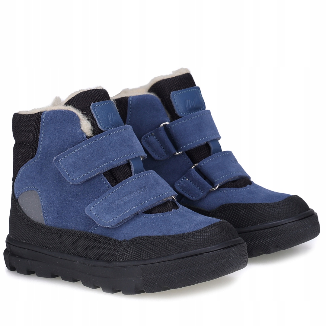 Emel EV2808-2 Buty Zimowe Ocieplane Wełną Z Membraną Tundra Niebieskie R 25