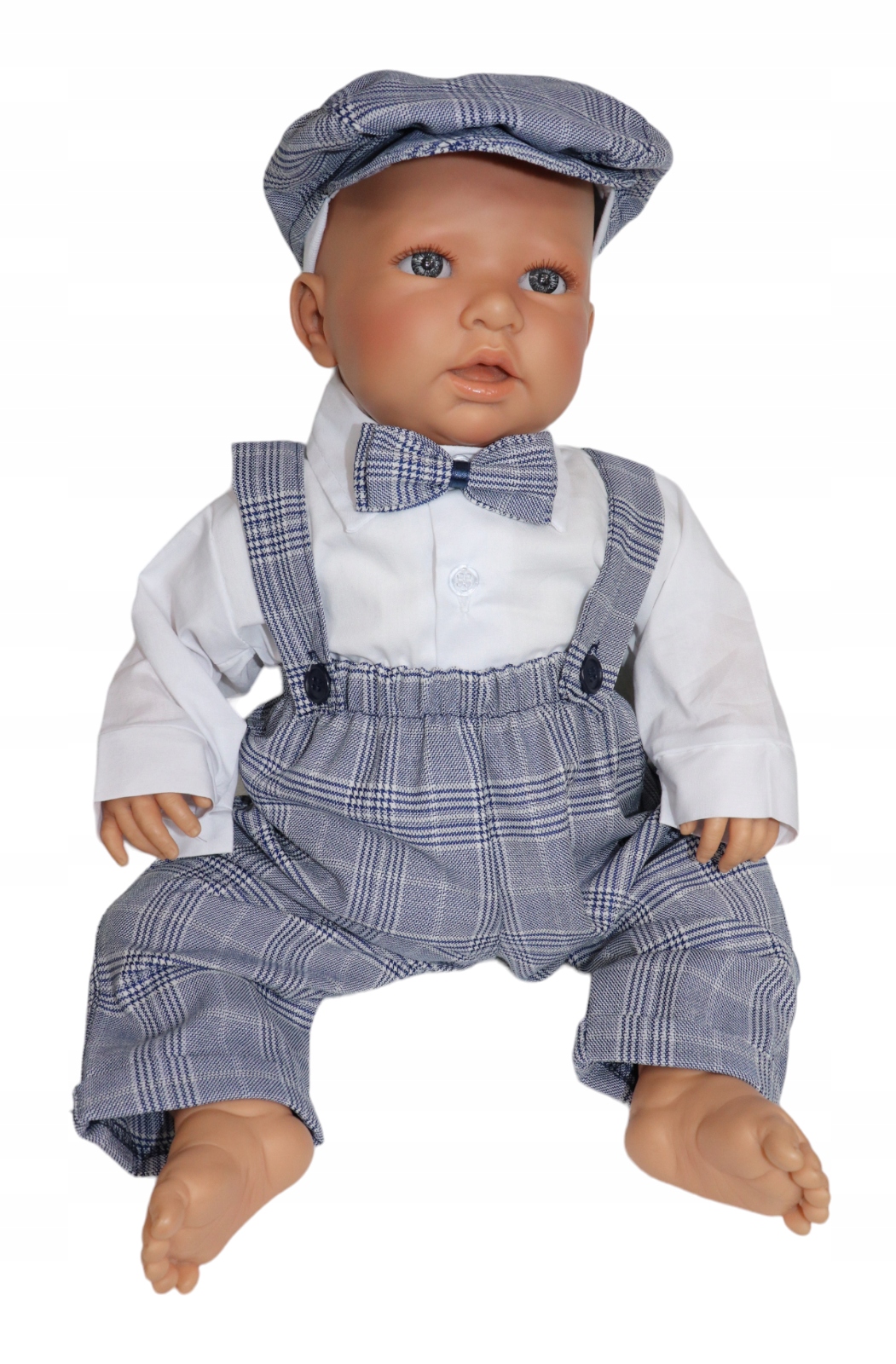 UBRANKO DO CHRZTU CHŁOPIEC garnitur SZELKI rozmiar 92