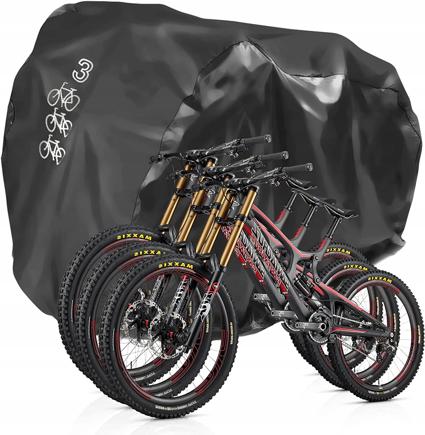 

Pokrowiec Na 3 Rowery Wodoodporny XL 205x108x115cm