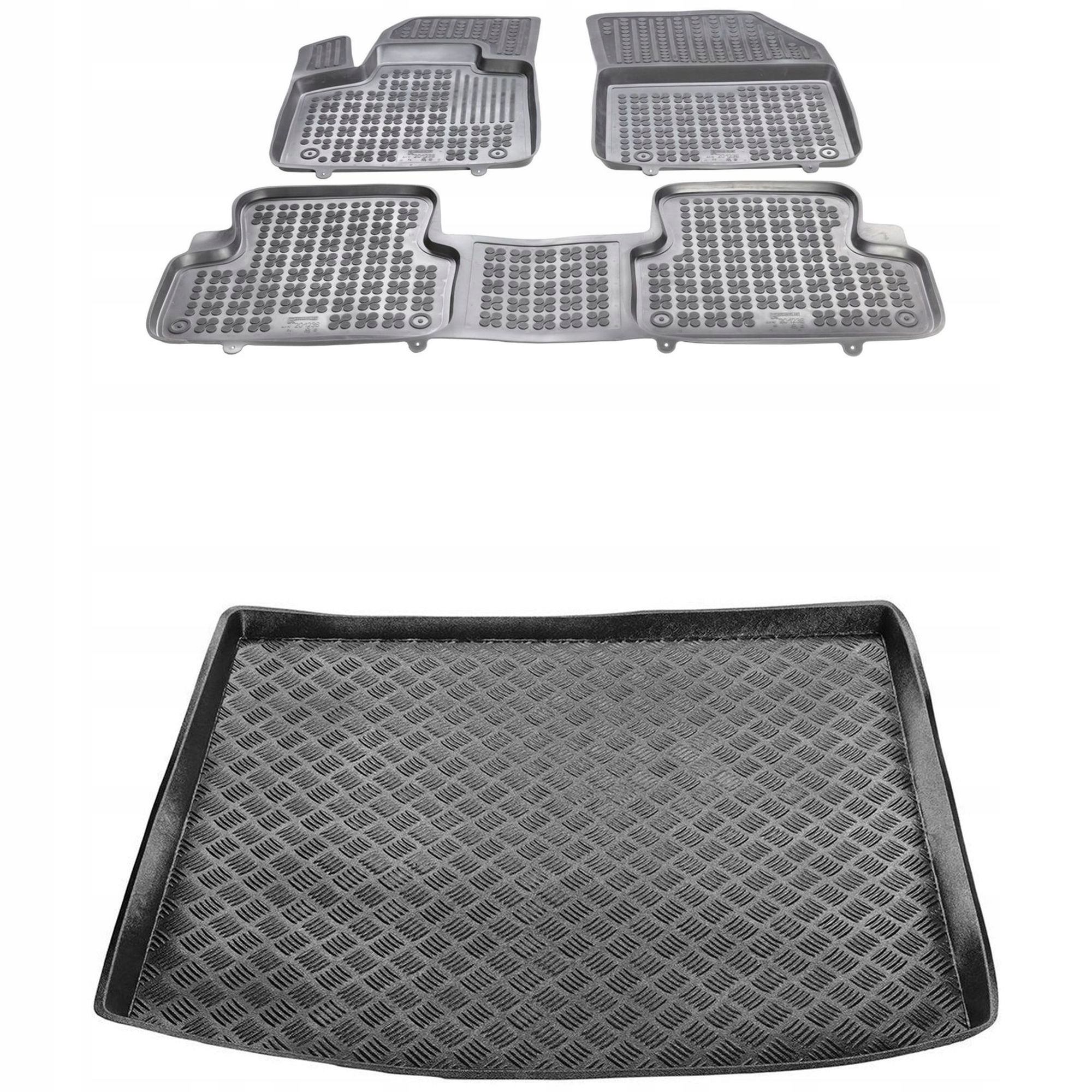 Sada koberčekov a rohoží Ds DS7 Crossback od roku 2018, horná podlaha batožinového priestoru