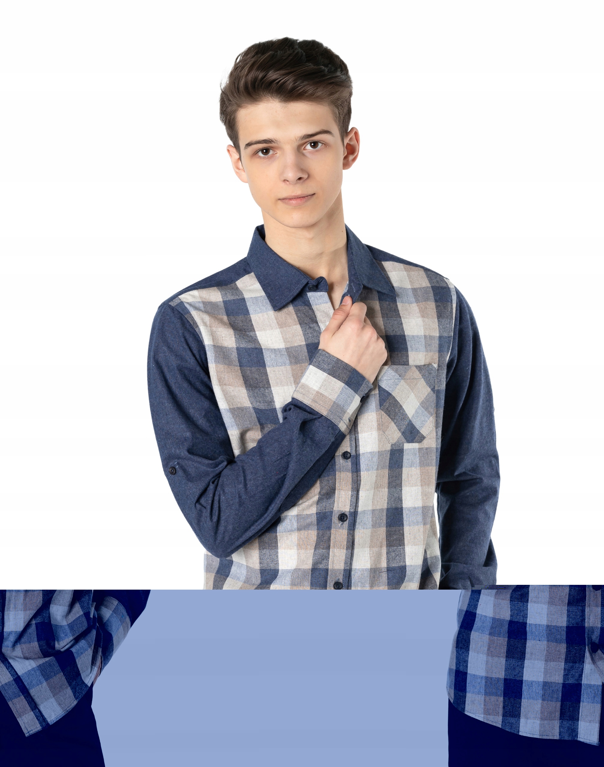 

Koszula Męska Bawełniana z Długim Rękawem 6085-2 L