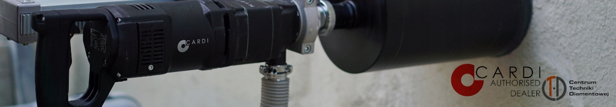 Wiertnica Do Betonu Diamentowa CARDI T2000 MA-14 DRY 32-162mm 2000W Mocna Zasilanie elektryczne