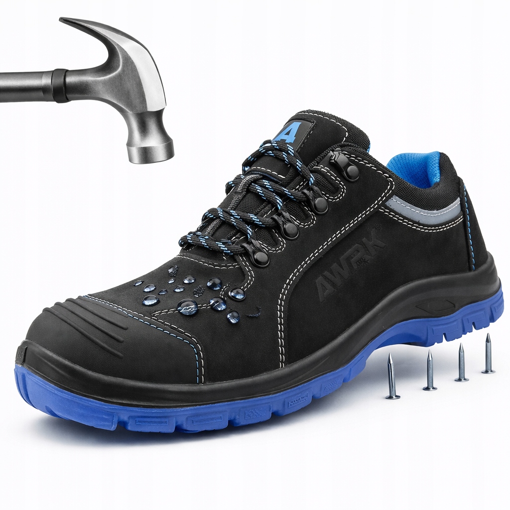 Buty Robocze Półbut Bezpieczny S3 Sr r. 42 Z Podnoskiem Skóra niski