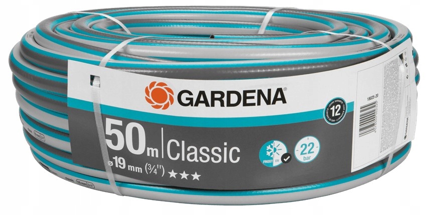 

Wąż ogrodowy Classic 3/4", 50 m Gardena 19mm