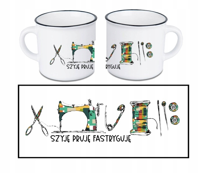 

Kubek Retro najlepsza krawcowa szycie igła