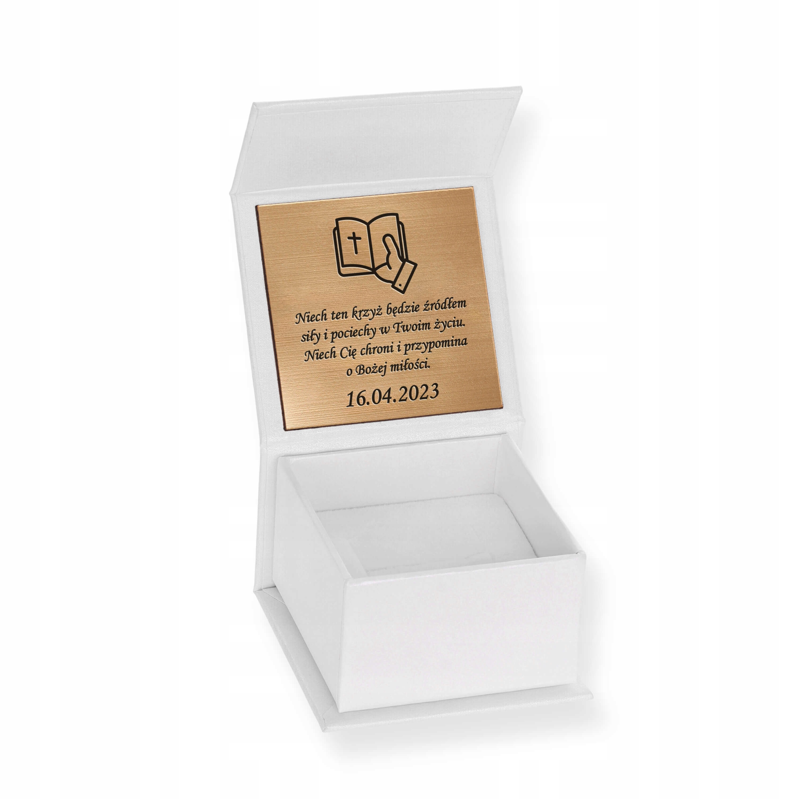 Krzyżyk złoty DELIKATNY DIAMENTOWANY 585 CHRZEST KOMUNIA GRAWER GRATIS Typ medaliki
