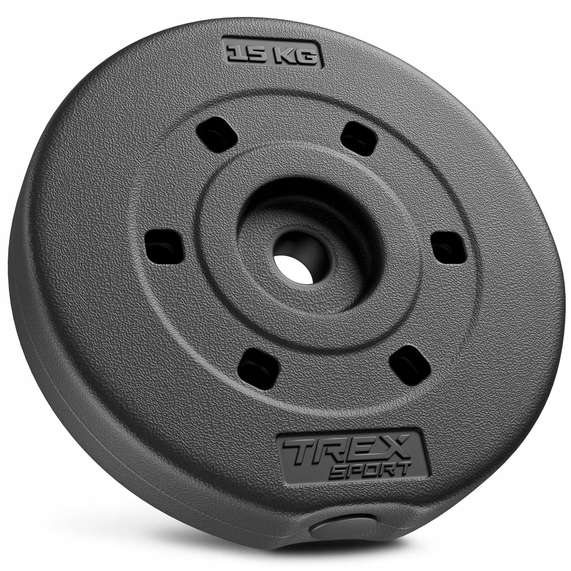 Obciążenie bitumiczne 15kg talerz krążek do sztangi kompozytowe Trex Sport