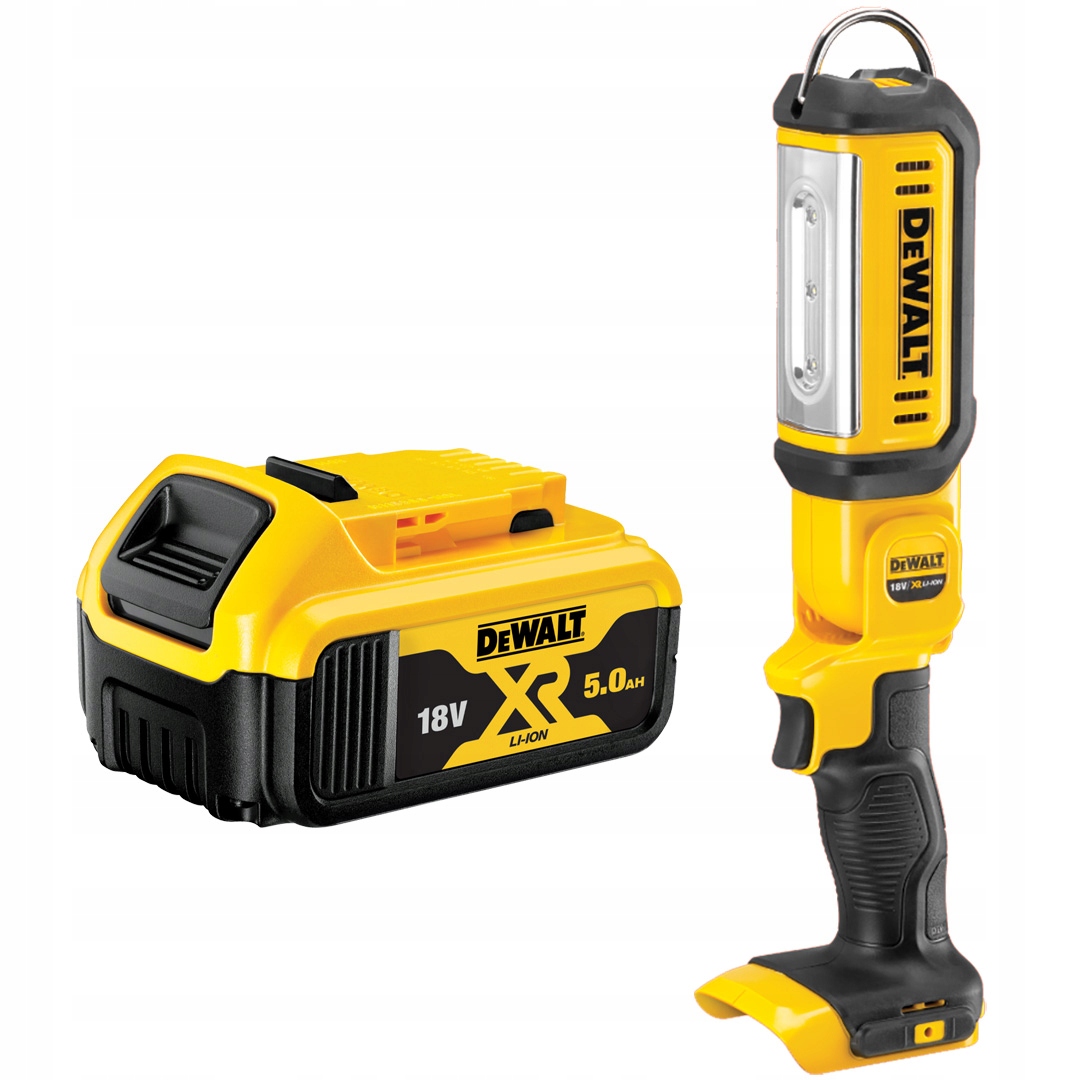 Akumulátorová baterka 18V 300/1000lm DeWALT DCL050 1x5Ah DCB184
