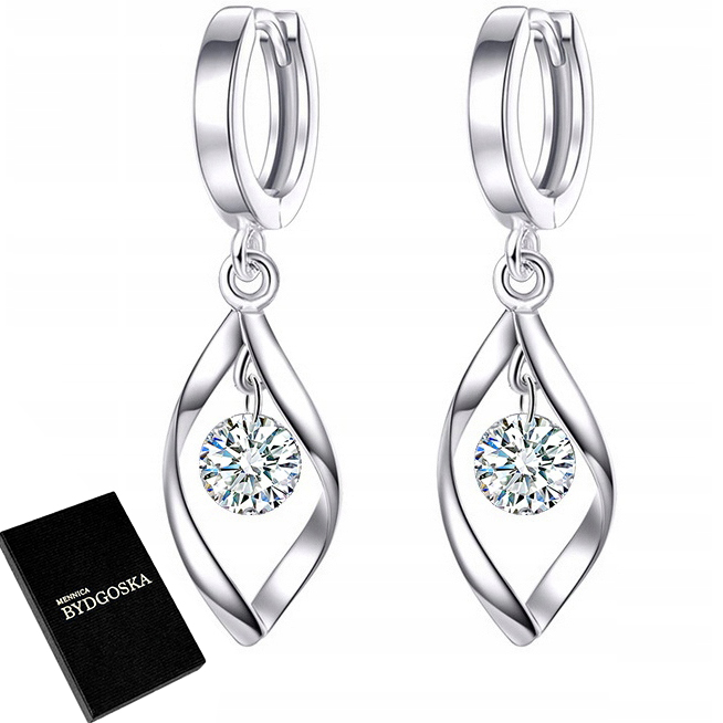 Stříbrné náušnice s rhodiem pro ženy 925 – stylové doplňky