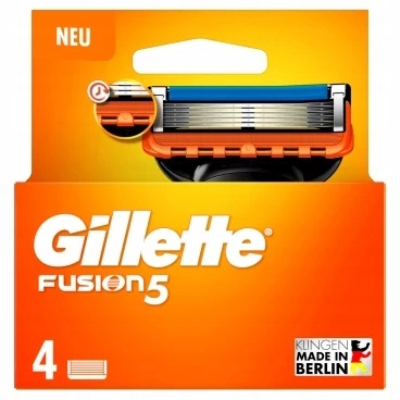 Gillette Fusion5 Fusion náhradní holicí hlavice pro holicí strojek, 4 ks