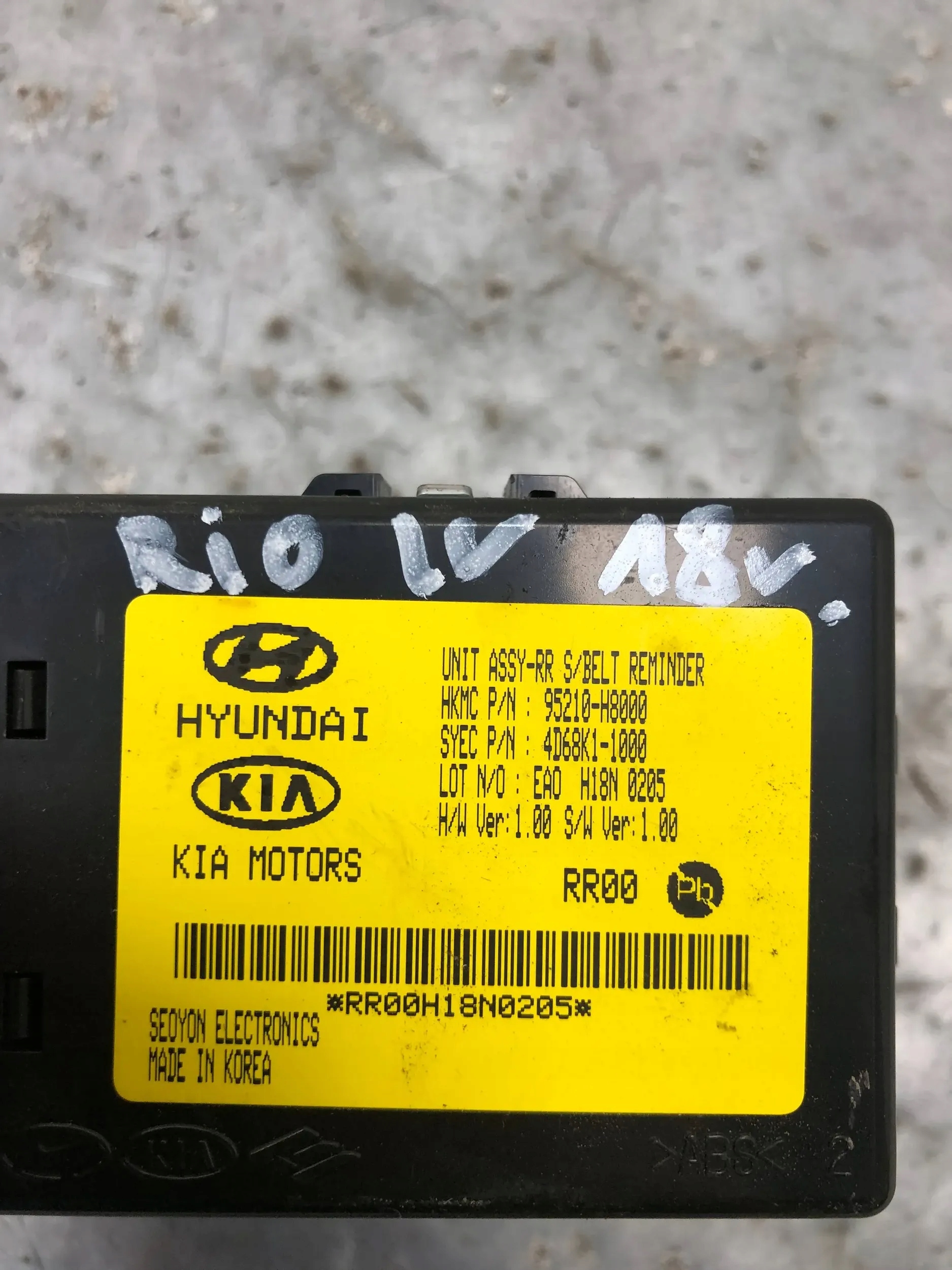 modulo PASOW KIA RIO IV 95210-H8000