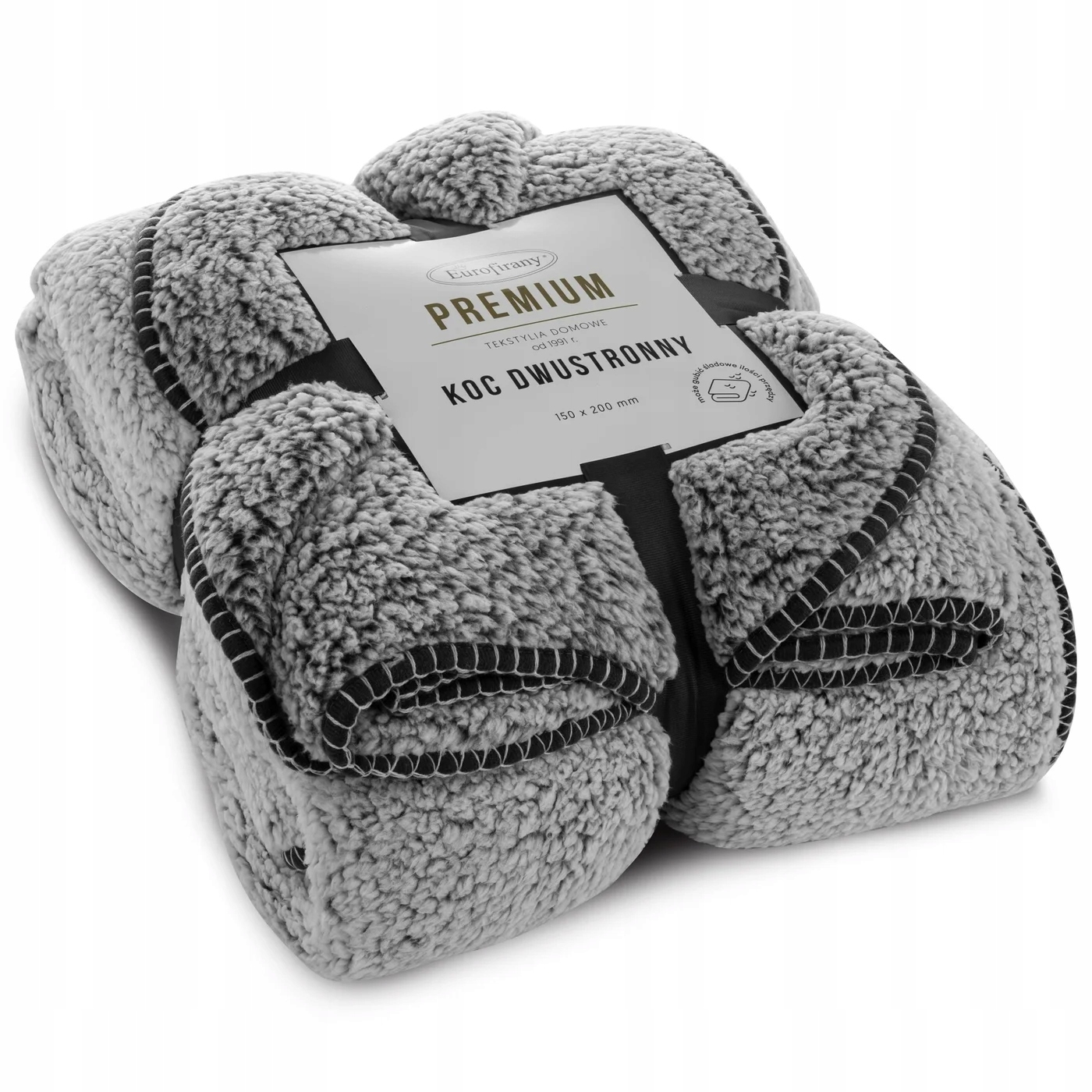 Deka přehoz Koala 200x220 Eurofirany ocelový beránek