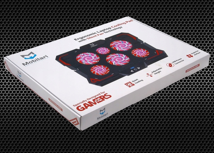 CICHA WYDAJNA PODSTAWKA CHŁODZĄCA DO LAPTOPA 12-17' PODKŁADKA WENTYLATORY Informacje o bezpieczeństwie CE