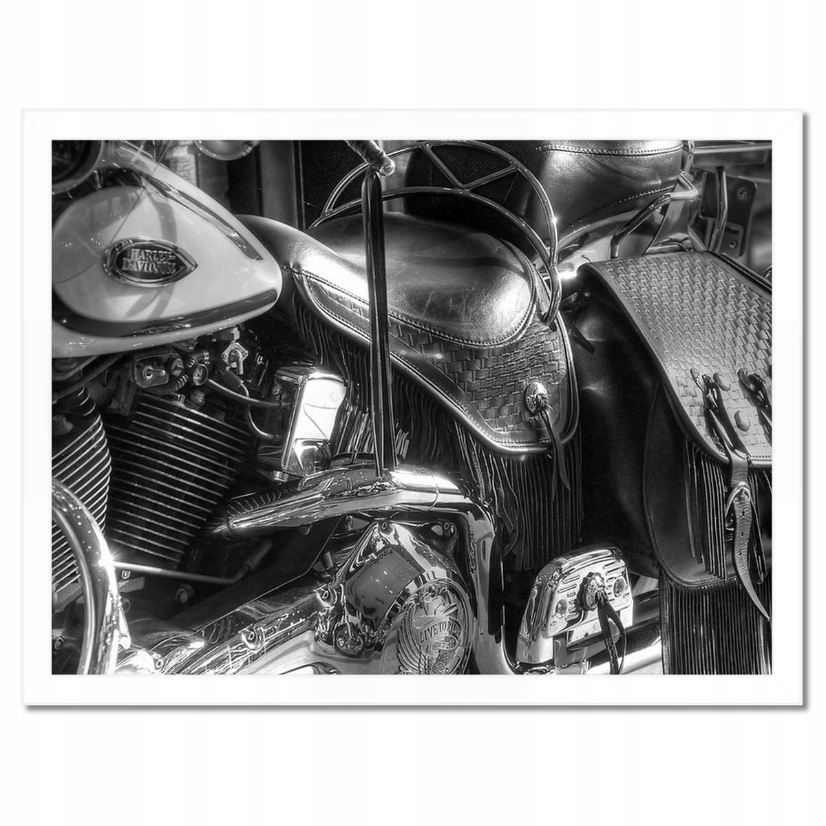 Plakáty v rámu 40x30 Harley Davidson Motocykl