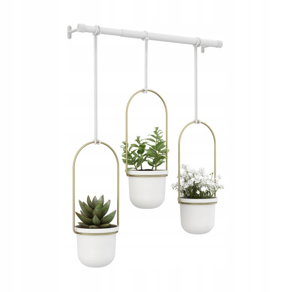 

Dekoracyjne donice Triflora white by Umbra