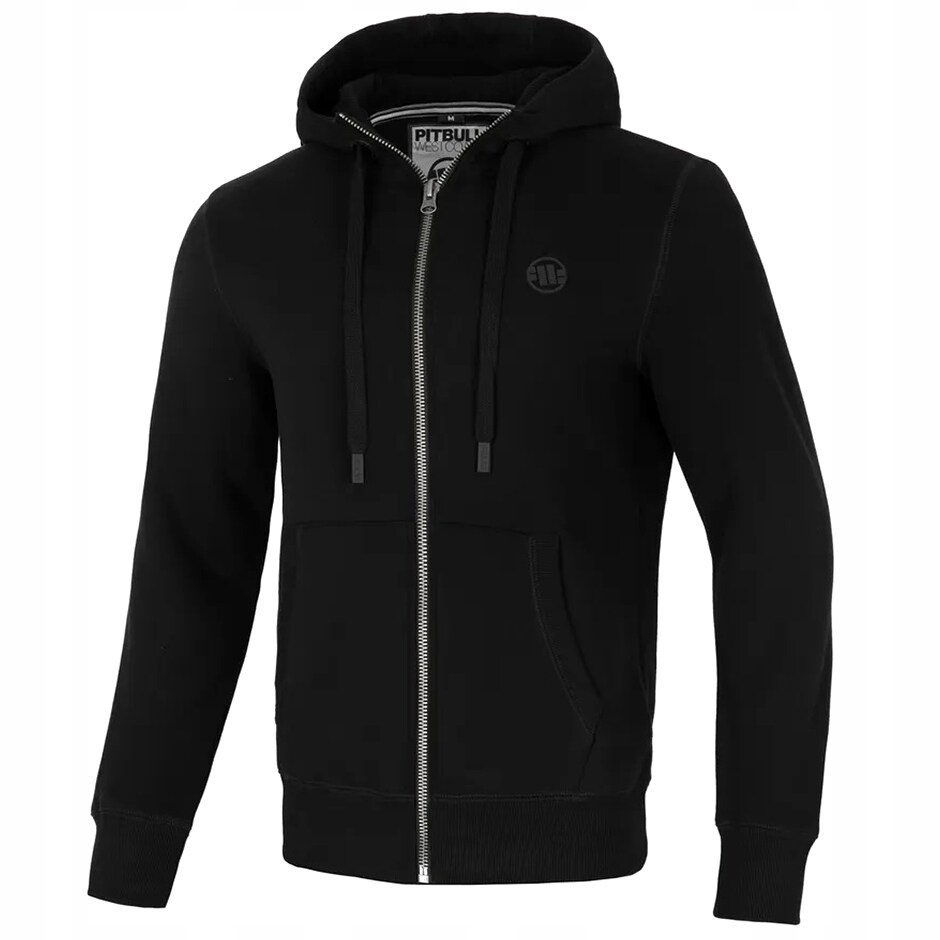 Rozepínací mikina s kapucí pánská Pitbull Hilltop 22 černá L
