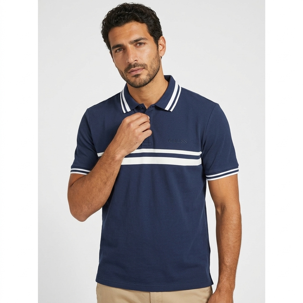 Pánské triko Guess spiros ss polo