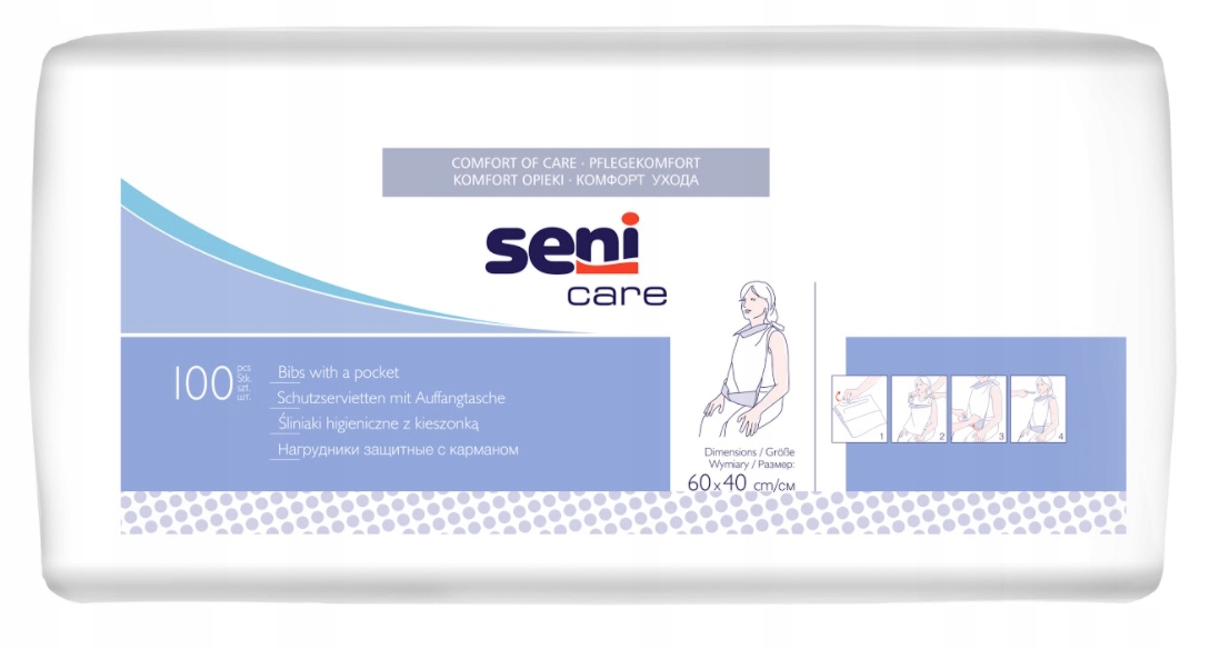 

Śliniaki higieniczne z kieszonką Seni Care 100szt.