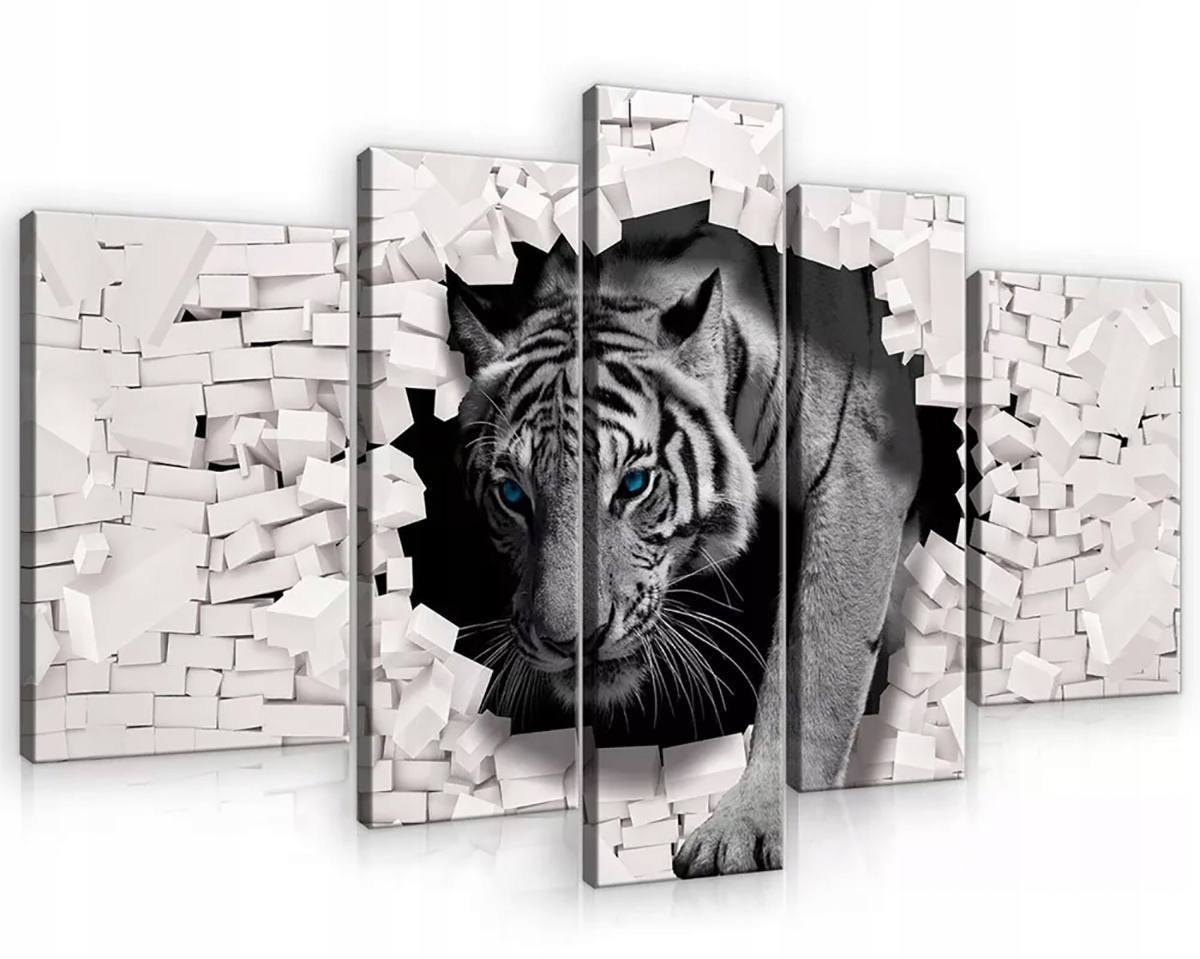 Obraz Na Plátne Canvas 170x100 Tiger 3D Stena
