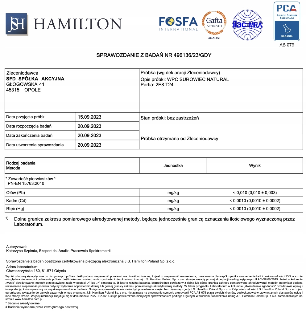 BIAŁKO SFD WPC PROTEIN ECONO 700G TRUSKAWKA WHEY MIĘŚNIE REGENERACJA MASA Marka SFD