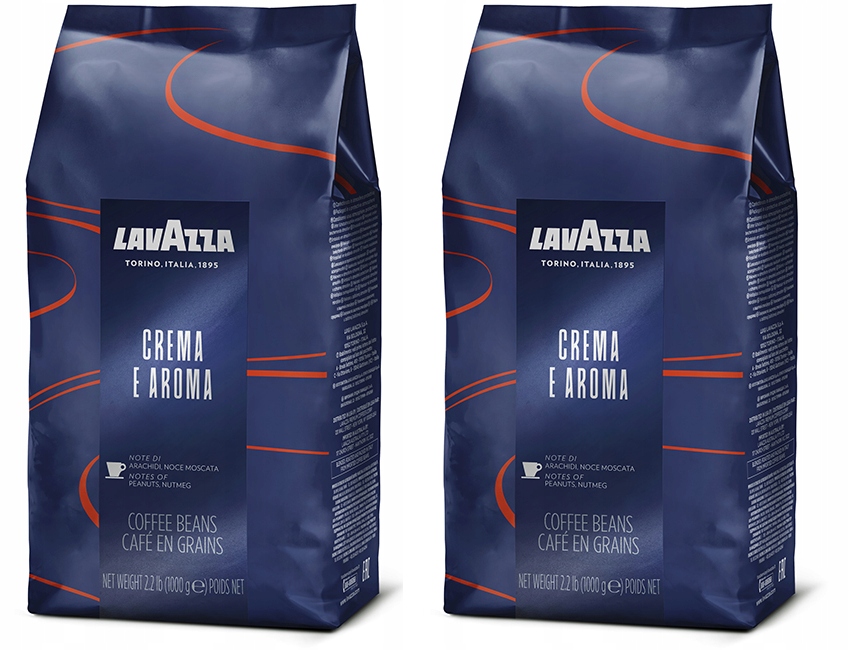 2x Kawa ziarnista Lavazza Crema E Aroma Blue 1 kg