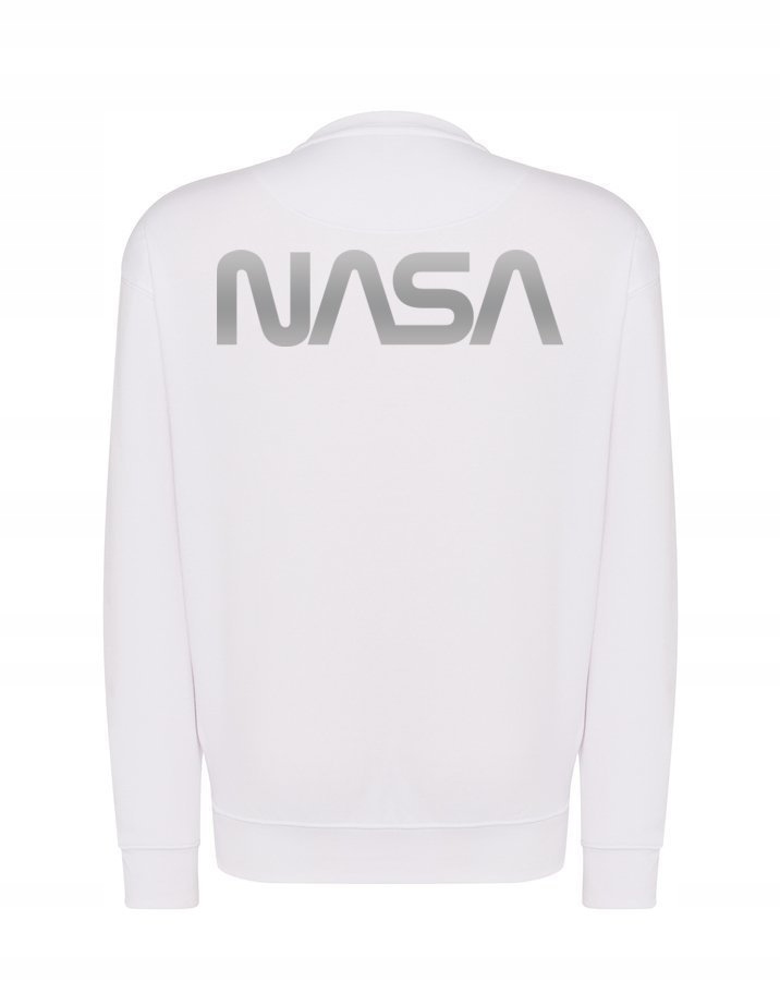 

Bluza Nasa, klasyczna Z Odblaskiem, biała 2XL