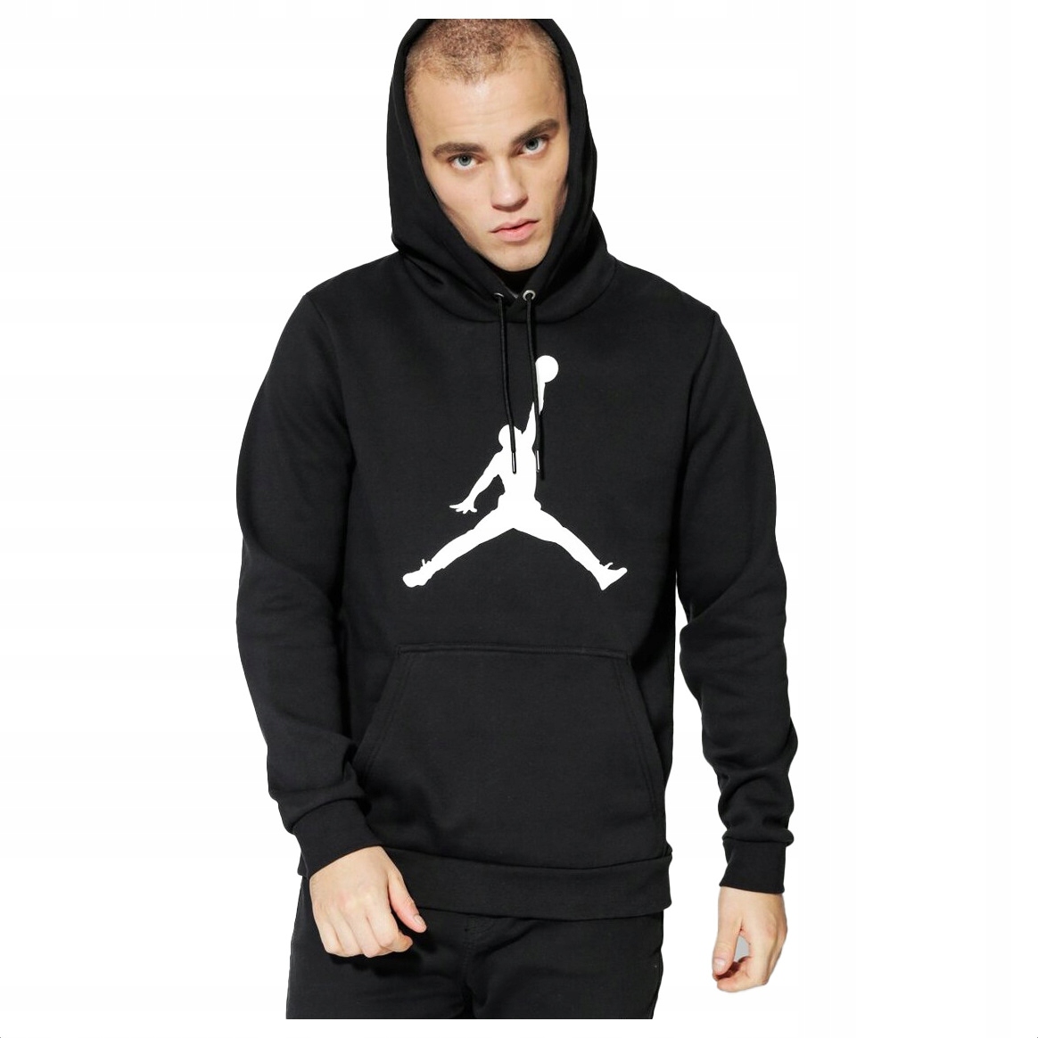 Jordan Nike Teplá pánská mikina s kapucí Bavlna tepláková Fleece klokanka air