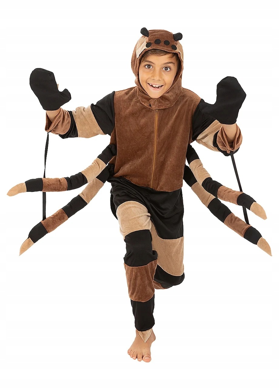Halloweenský Kostým Pavouk Převlek pavouka Tarantula Dětský kostým 7-9 l