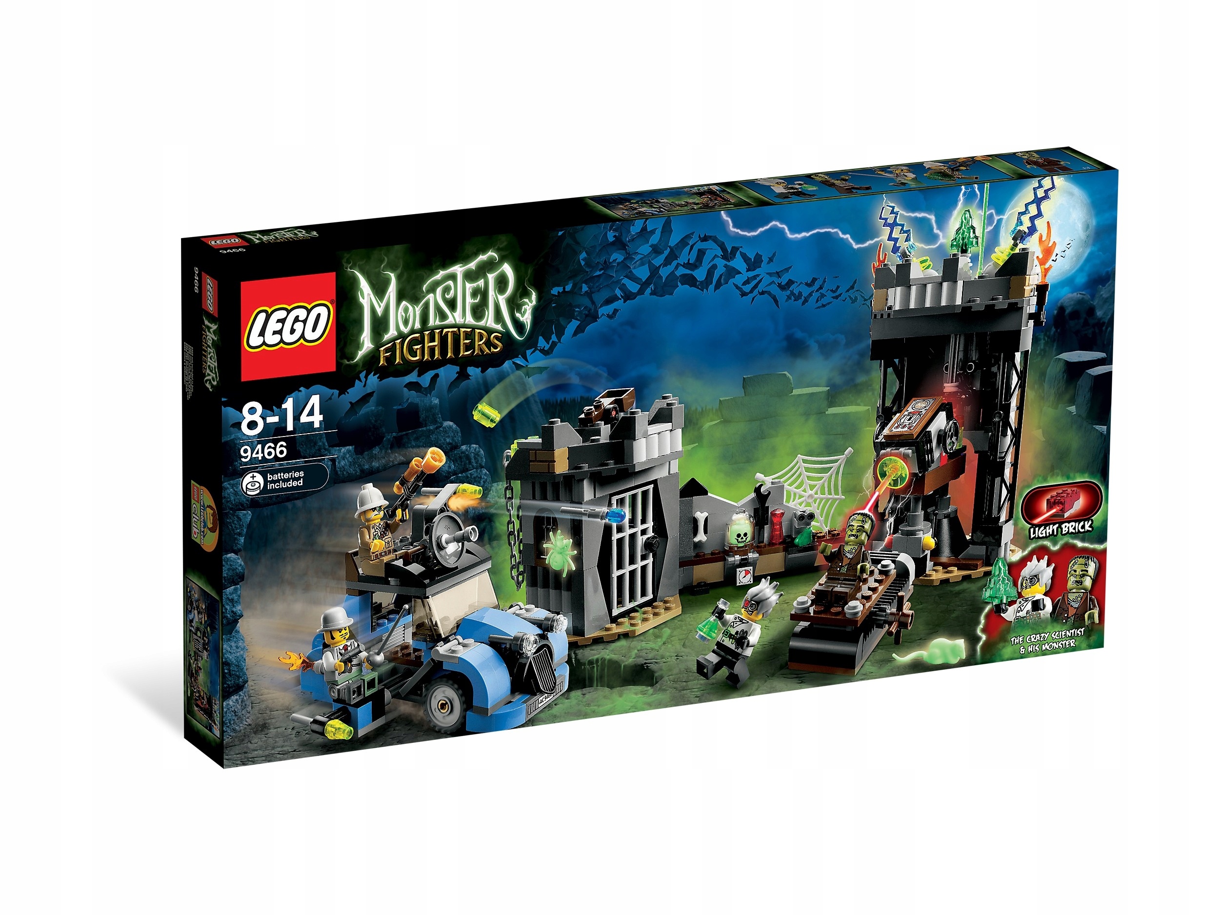 Lego Monster Fighters 9466 Šílený profesor a jeho monstrum Nové