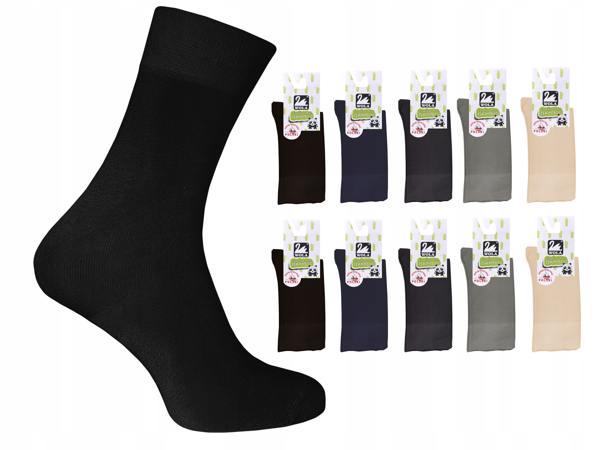 

Wola skarpetki męskie Bambus, wiskoza 10-pak 45-47