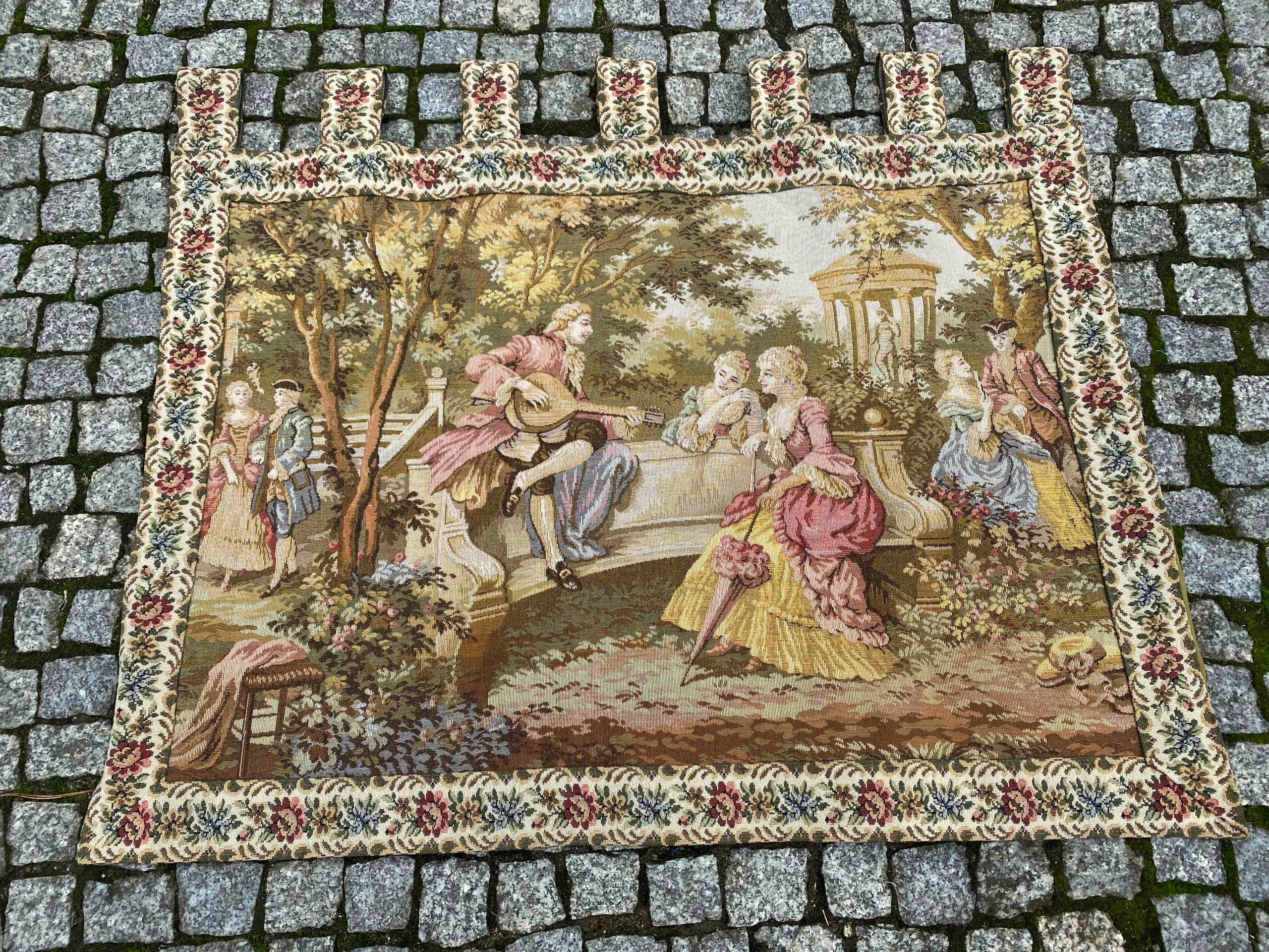 Милый французский гобелен 100x85 см