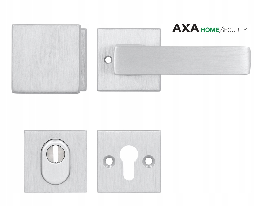 Axa Pevná kľučka Mars Flex štvorcová F1striebro