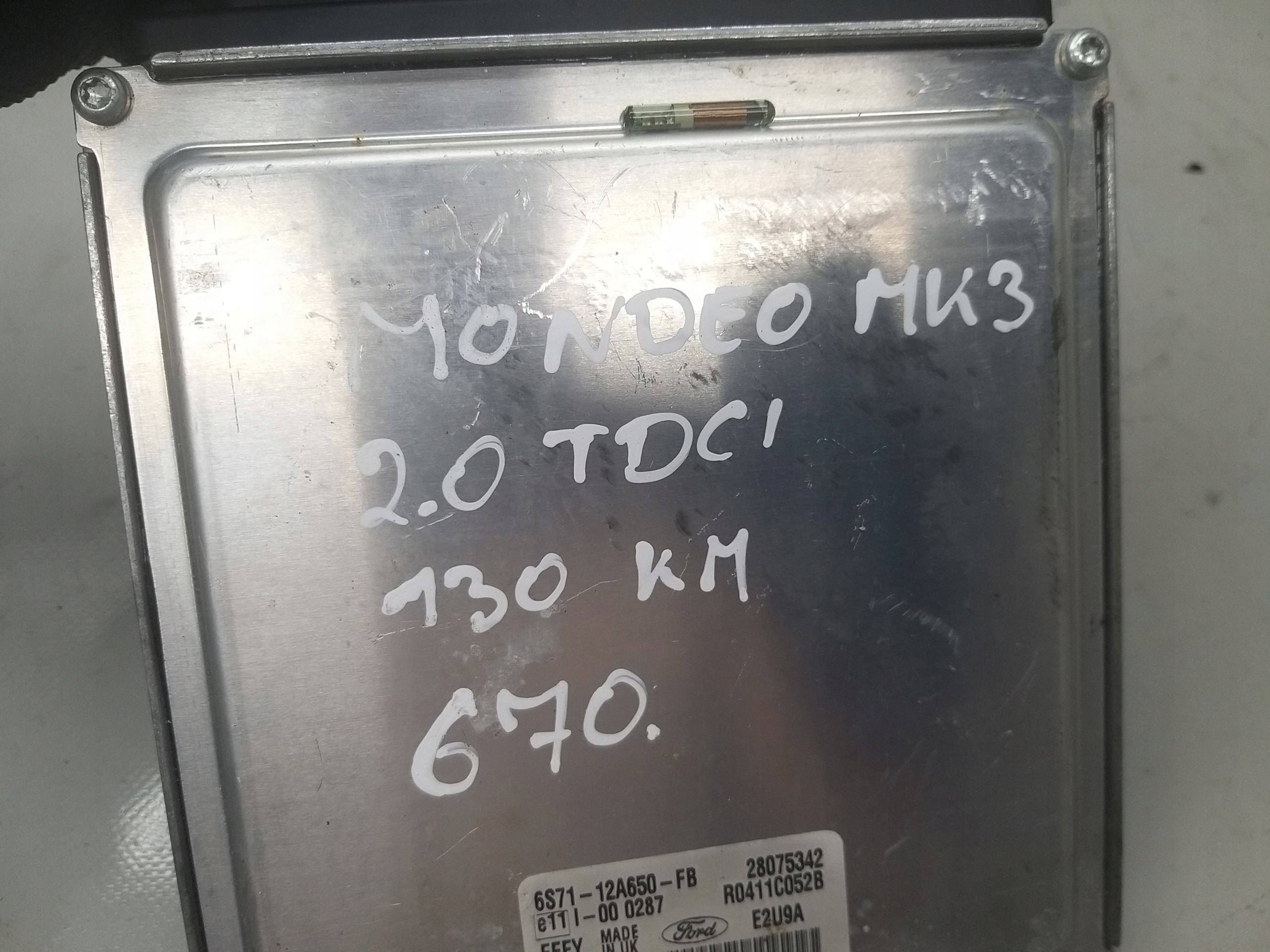 блок управления двигателем, ЭБУ FORD MONDEO 2.0 130KM 6S71-12A650-FB