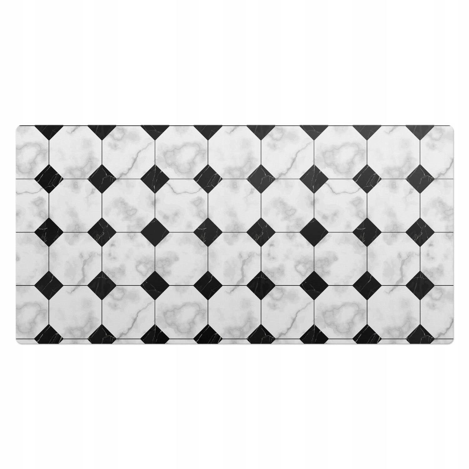 Wytrzymała mata pod sprzęt dla graczy Geometryczny wzór płytek 100x50 cm
