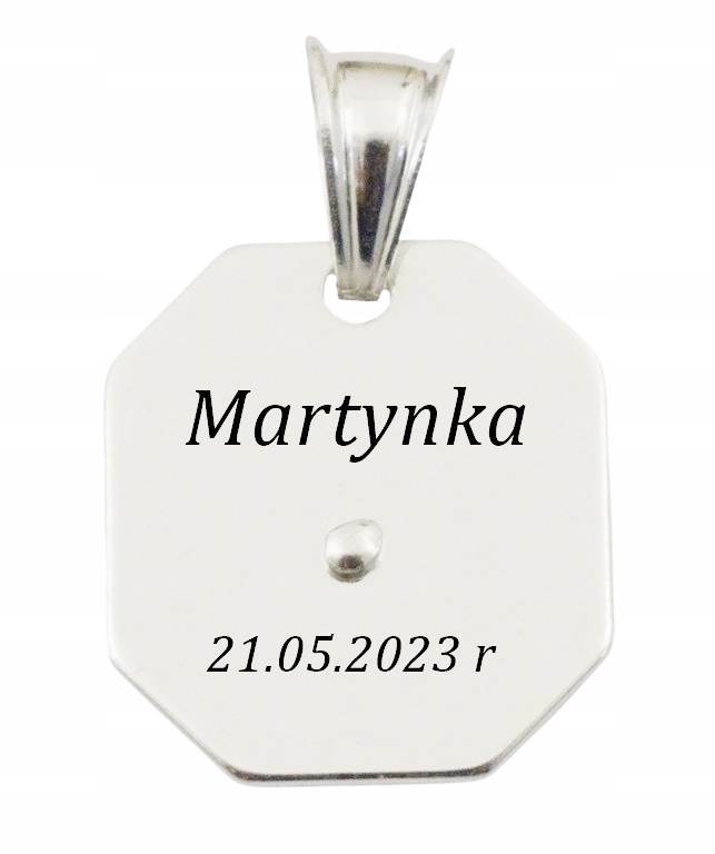 ŁAŃCUSZEK SREBRNY PANCERKA PEŁNY Z MEDALIKIEM 925 KOMUNIA GRAWER GRATIS Kod producenta łańcuszek srebrny 925