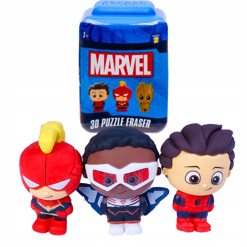 

Zestaw Niespodzianka Marvel Puzzle 3d Gumka