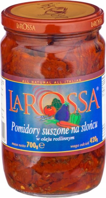

Pomidory Suszone na słońcu W Oleju 700g La Rossa