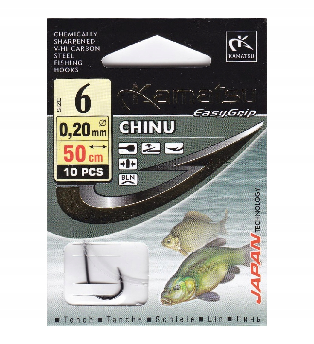 Gotowe Haczyki Kamatsu Japan Chinu nr 6
