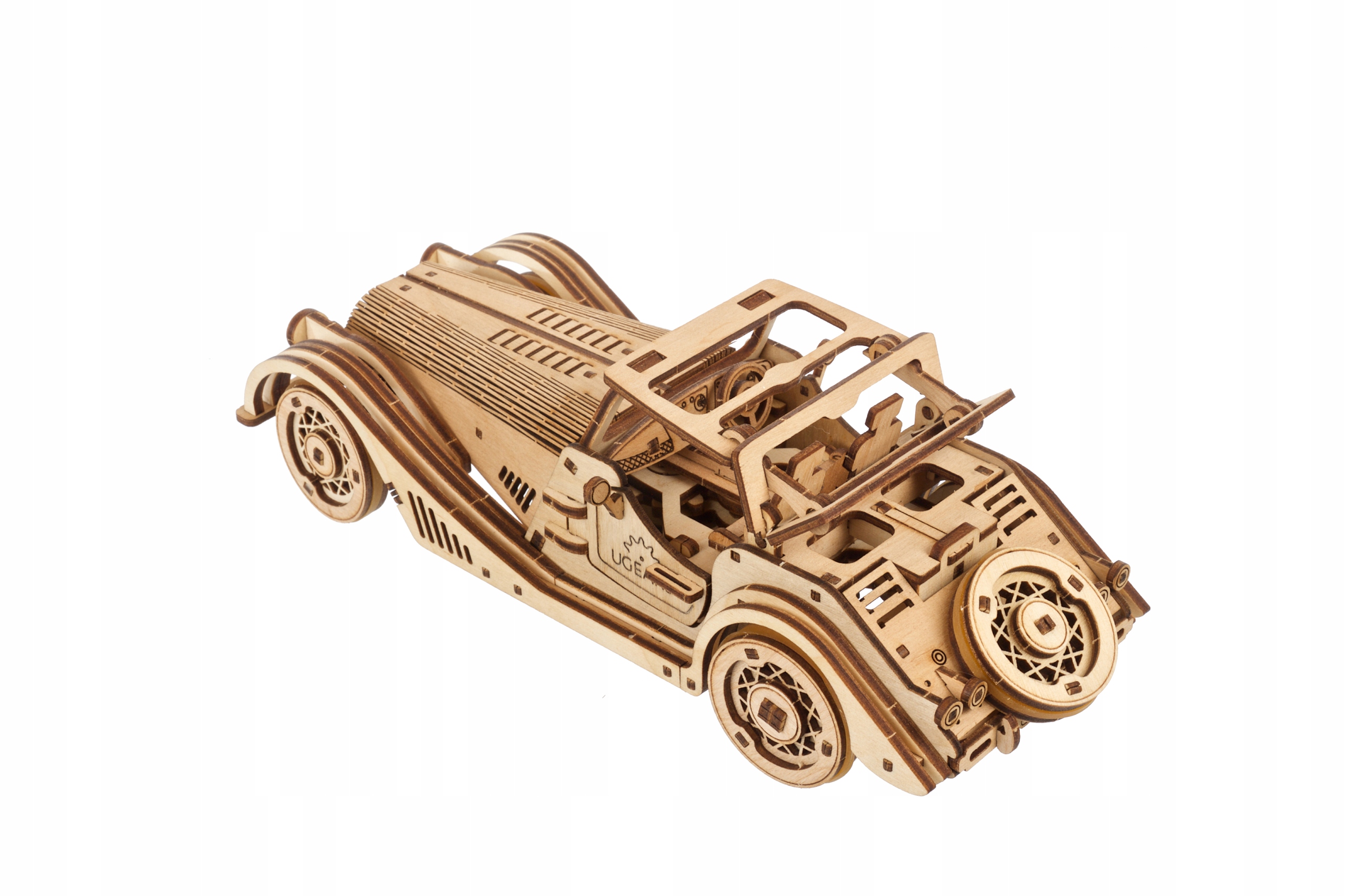 AUTO SAMOCHÓD Sport Car Rapid Mouse UGEARS DREWNIANY MODEL MECHANICZNY 3D Płeć chłopcy