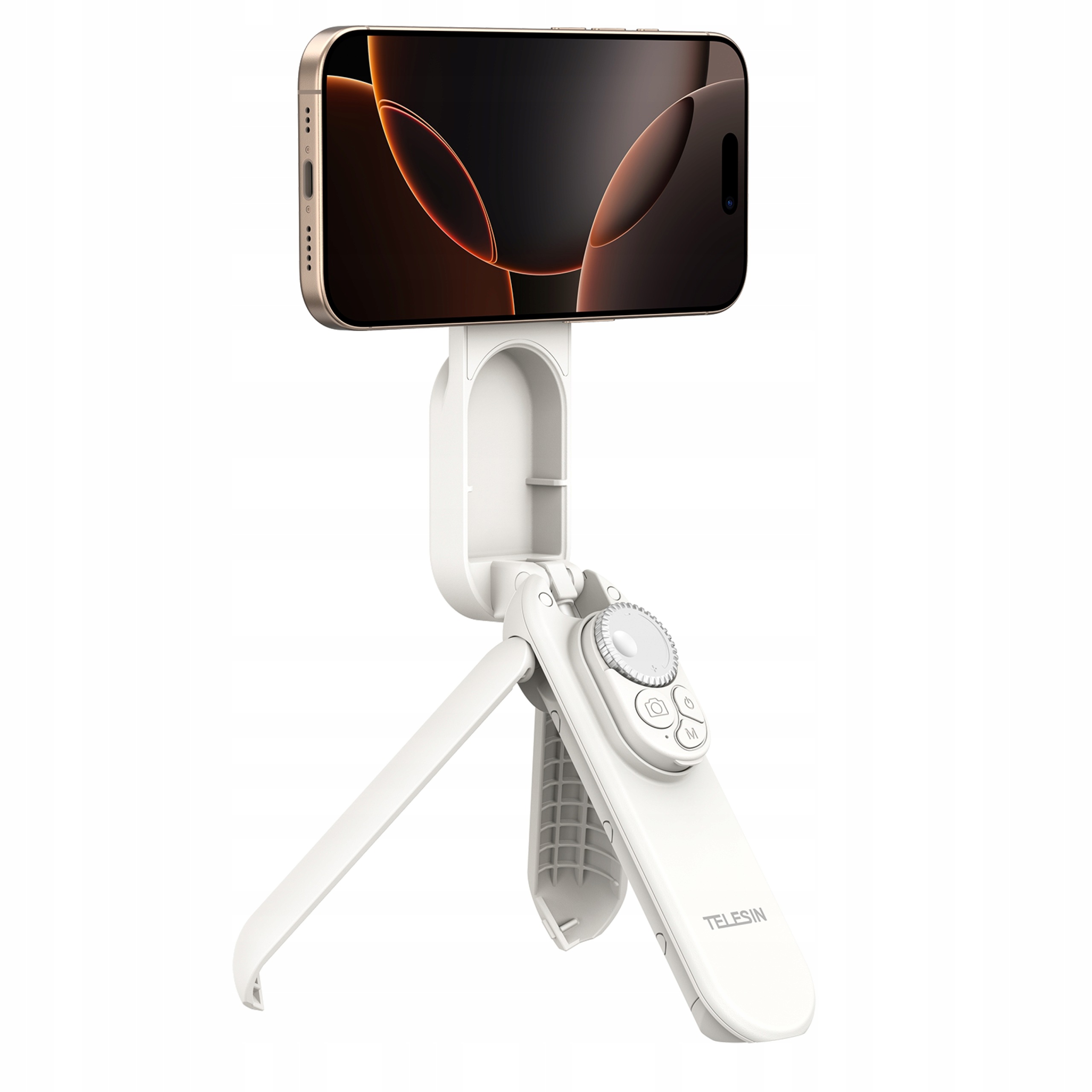 Telesin magnetický mini selfie tyčový stativ s MagSafe, bílá