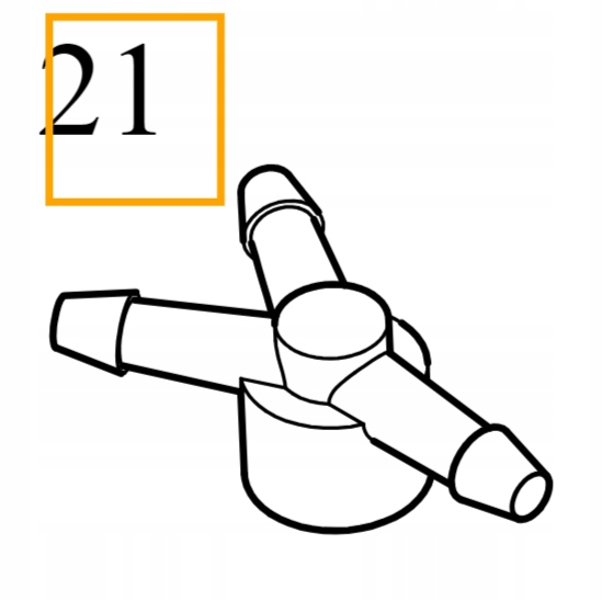 Volvo S60 V60 XC60 II rychlospojka t-rozdělovač ostřikovač Oe