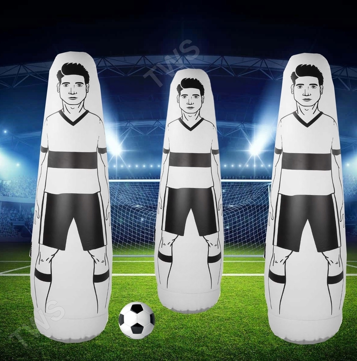 3x Dmuchany mur samowstający treningowy do piłki nożnej 175CM pompka