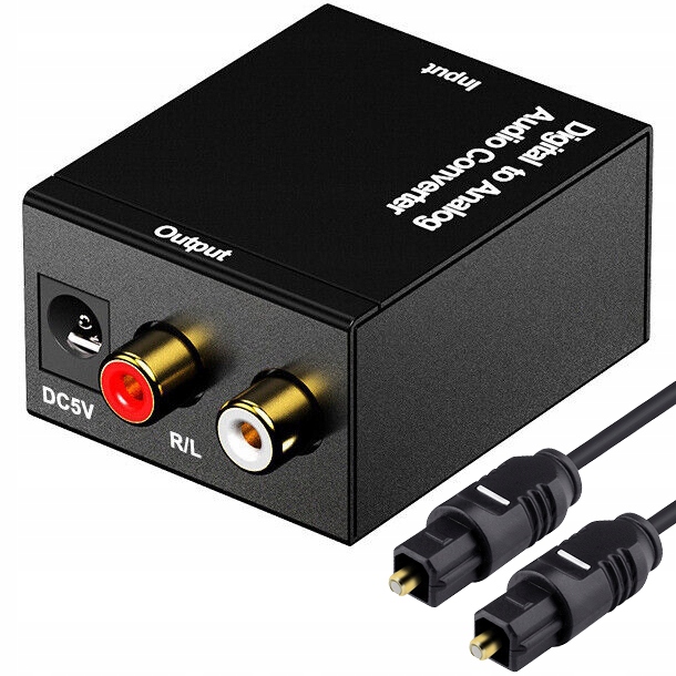 

Konwerter Optyczny Cyfrowy Toslink Rca Cinch Dac