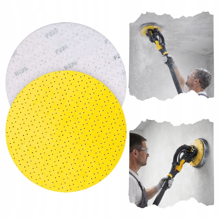 Papier Ścierny Szlifierski Krążek Do Żyrafy Gładzi 225mm P 180 Superpad