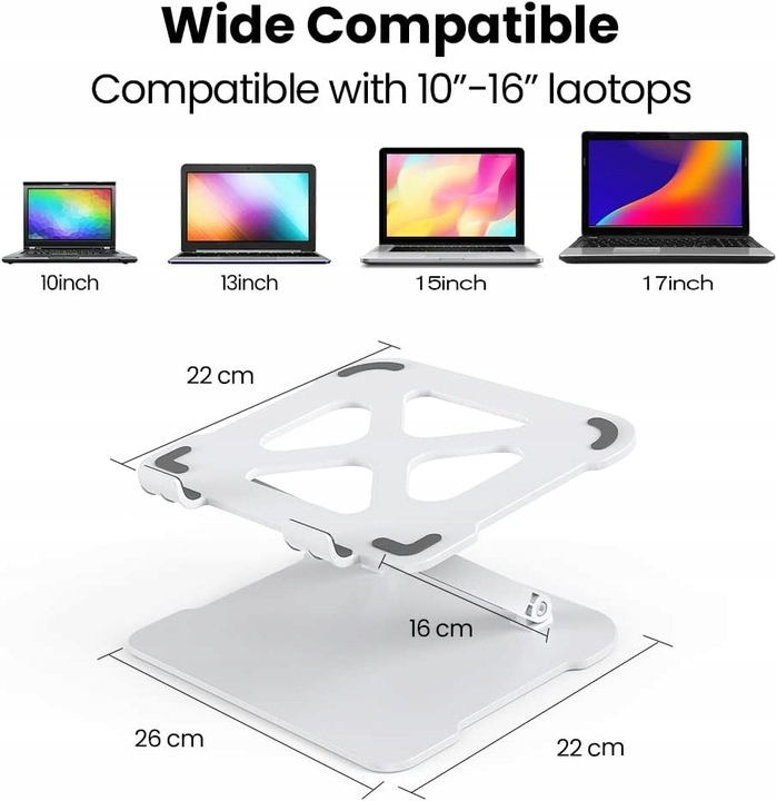 PODSTAWKA POD LAPTOPA SKŁADANA REGULOWANA STOJAK Marka Alogy