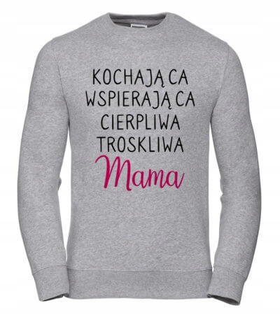 Dámská Mikina Loving Mom 2XL šedá Dárek pro maminku