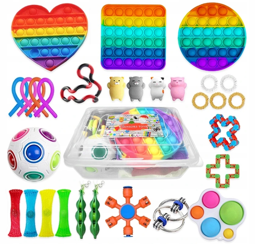 

Zestaw Fidget Toys Zabawek Antystresowych Gniotki