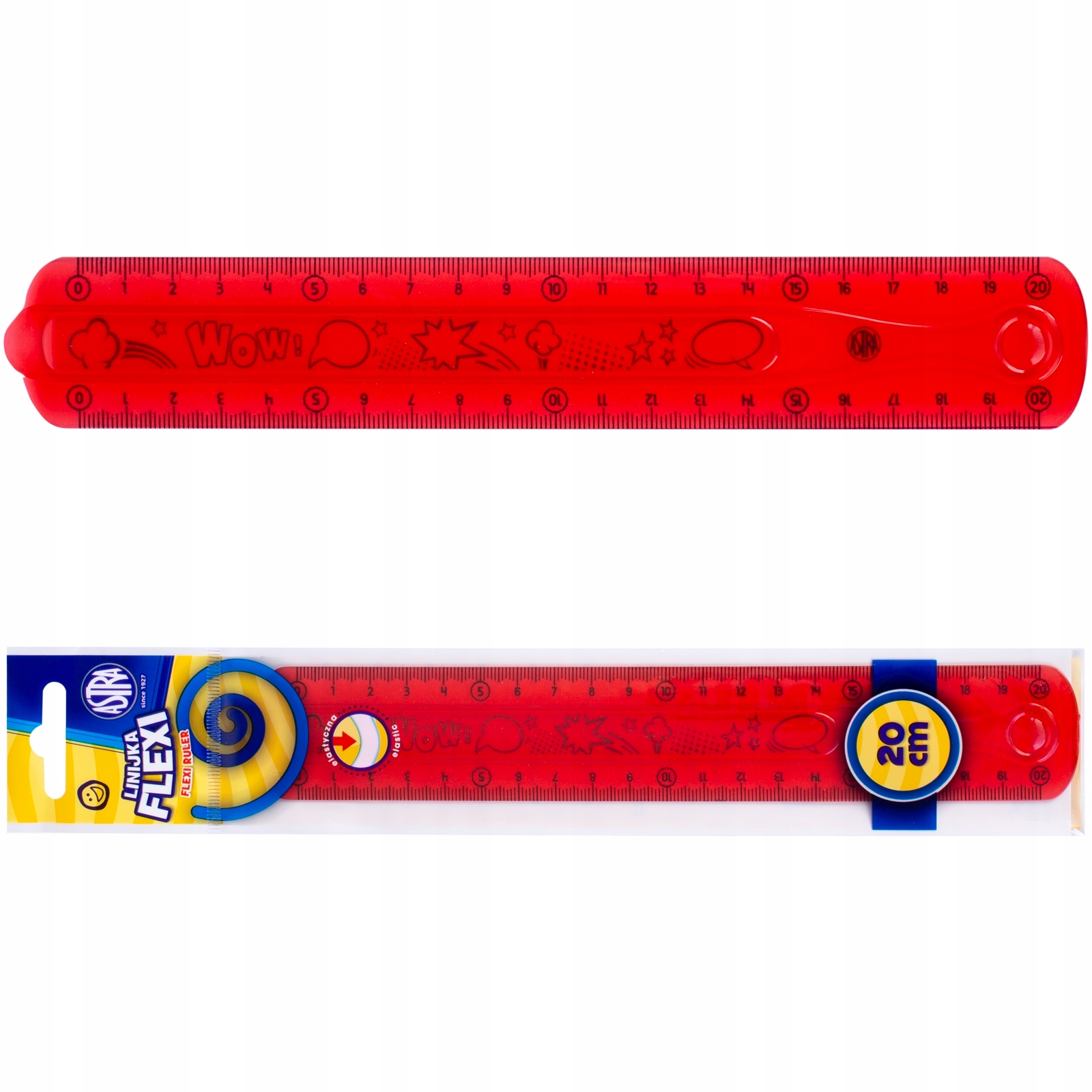 LINIJKA FLEXI elastyczna 20 cm ASTRA. Wygina się, a nie łamie Marka Astra